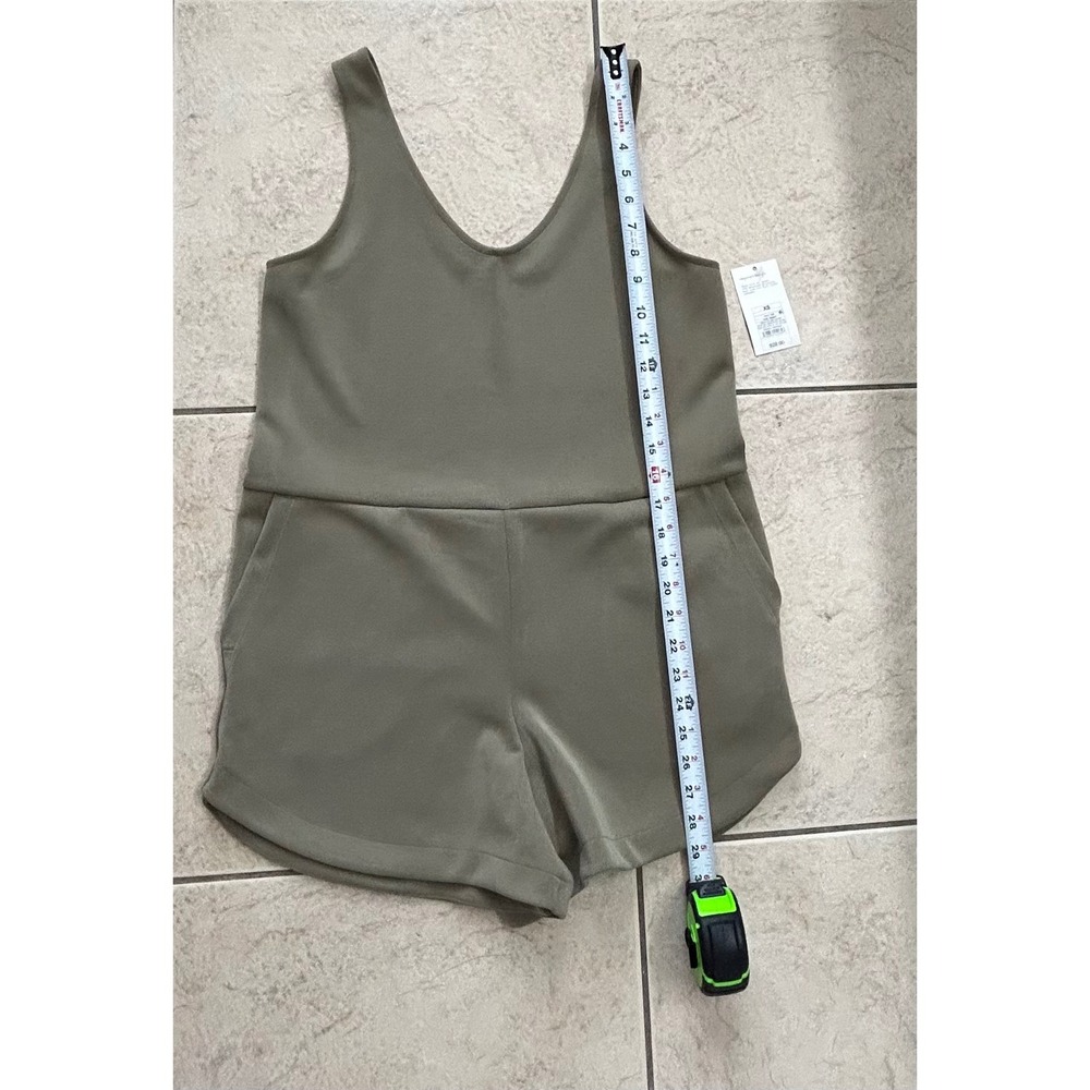 All in Motion Womens XS Olive Green Sleeveless V-Neck Romper NWT - Picture 7 of 10